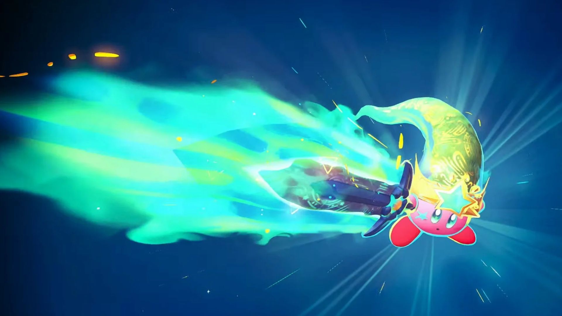 Kirby with a ridiculously Massive Sword