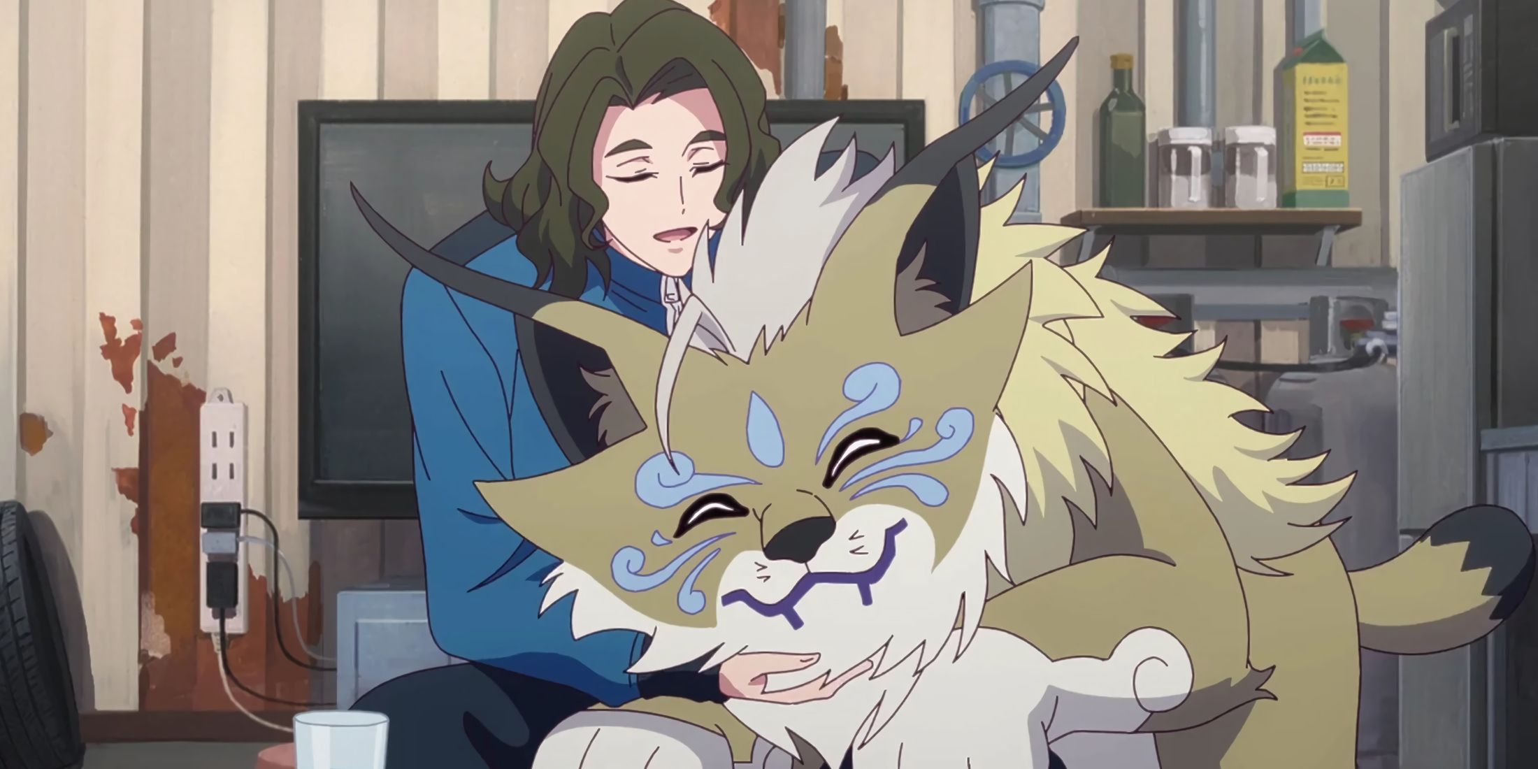 Kyo and Cougarmon cuddling