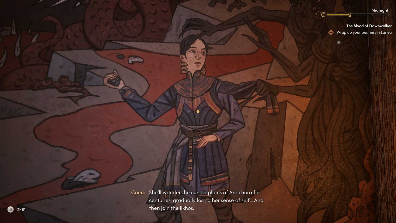 Lacra dies 2 in The Blood of Dawnwalker