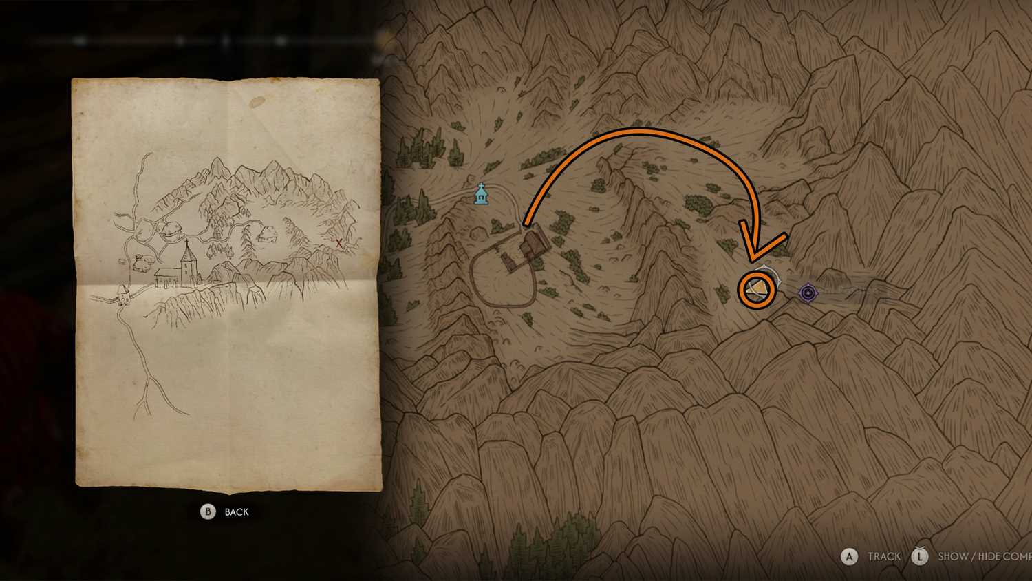 Semua Lokasi Harta Karun di The Blood Of Dawnwalker (Peta Harta Karun & Will-O-The-Wisp) 16 Laslea Glen Treasure Location In The Blood of Dawnwalker