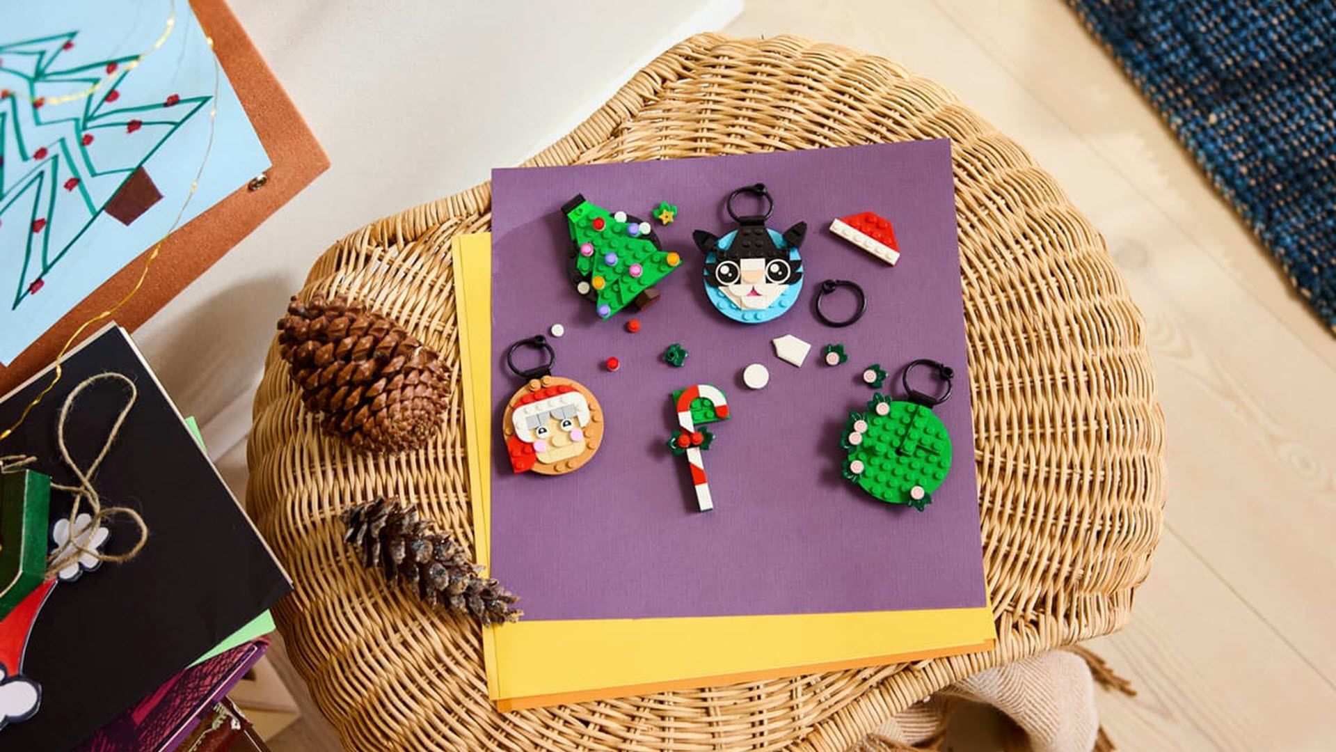 lego holiday ornament set