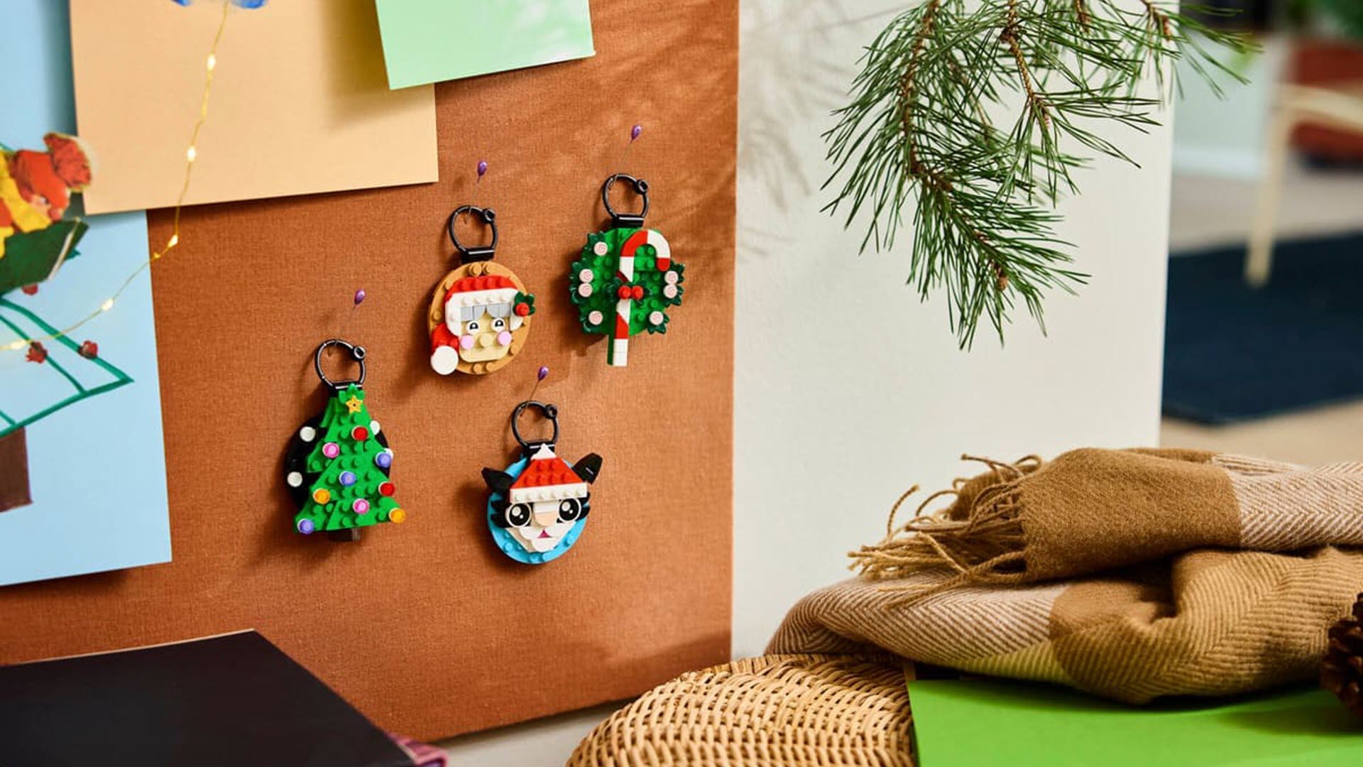 lego holiday ornaments hanging