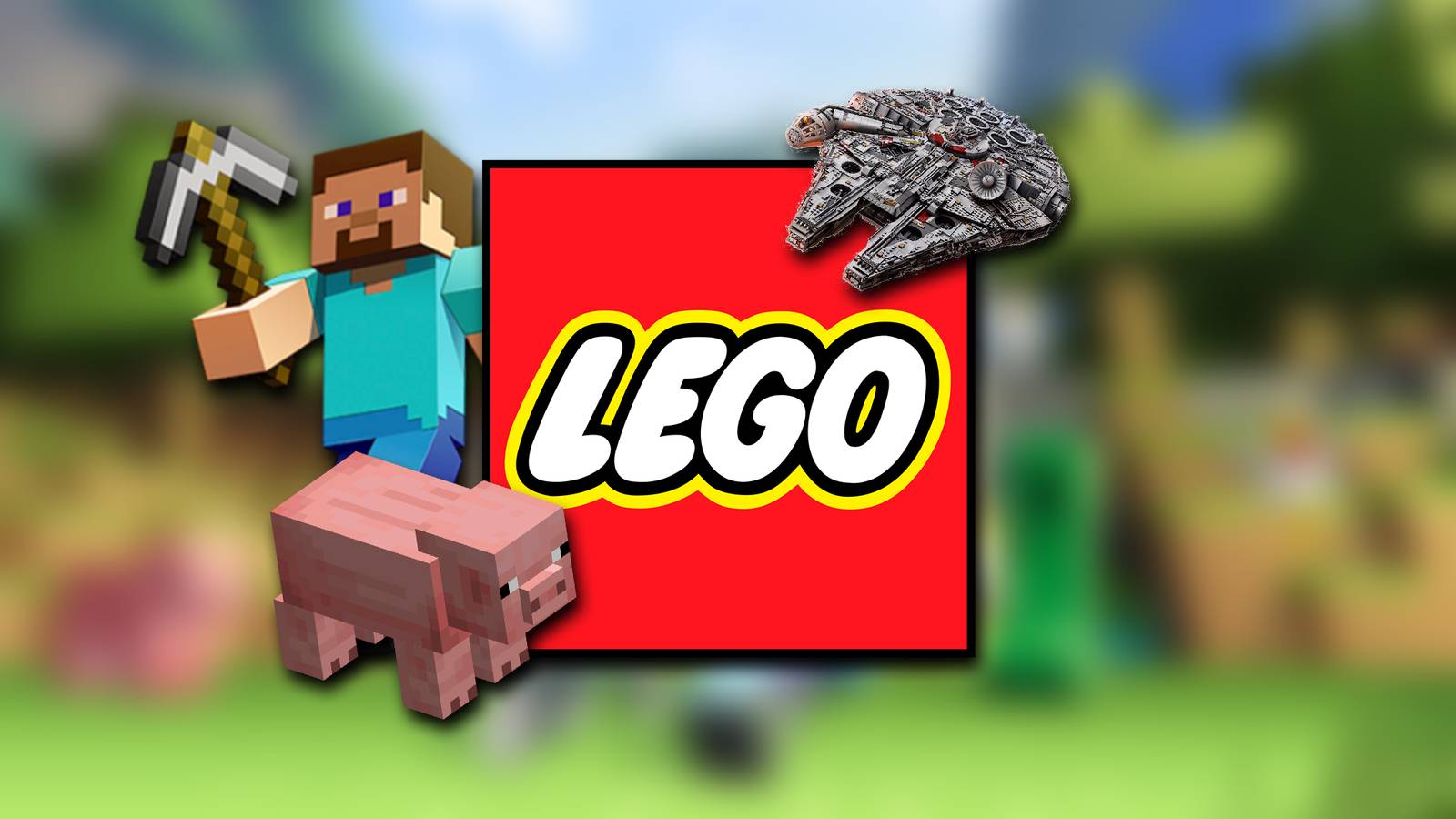 LEGO Fan Transforms Minecraft Pig Set into Millennium Falcon With No Extra Pieces LEGO Fan Transforms Minecraft Pig Set into Millennium Falcon With No Extra Pieces