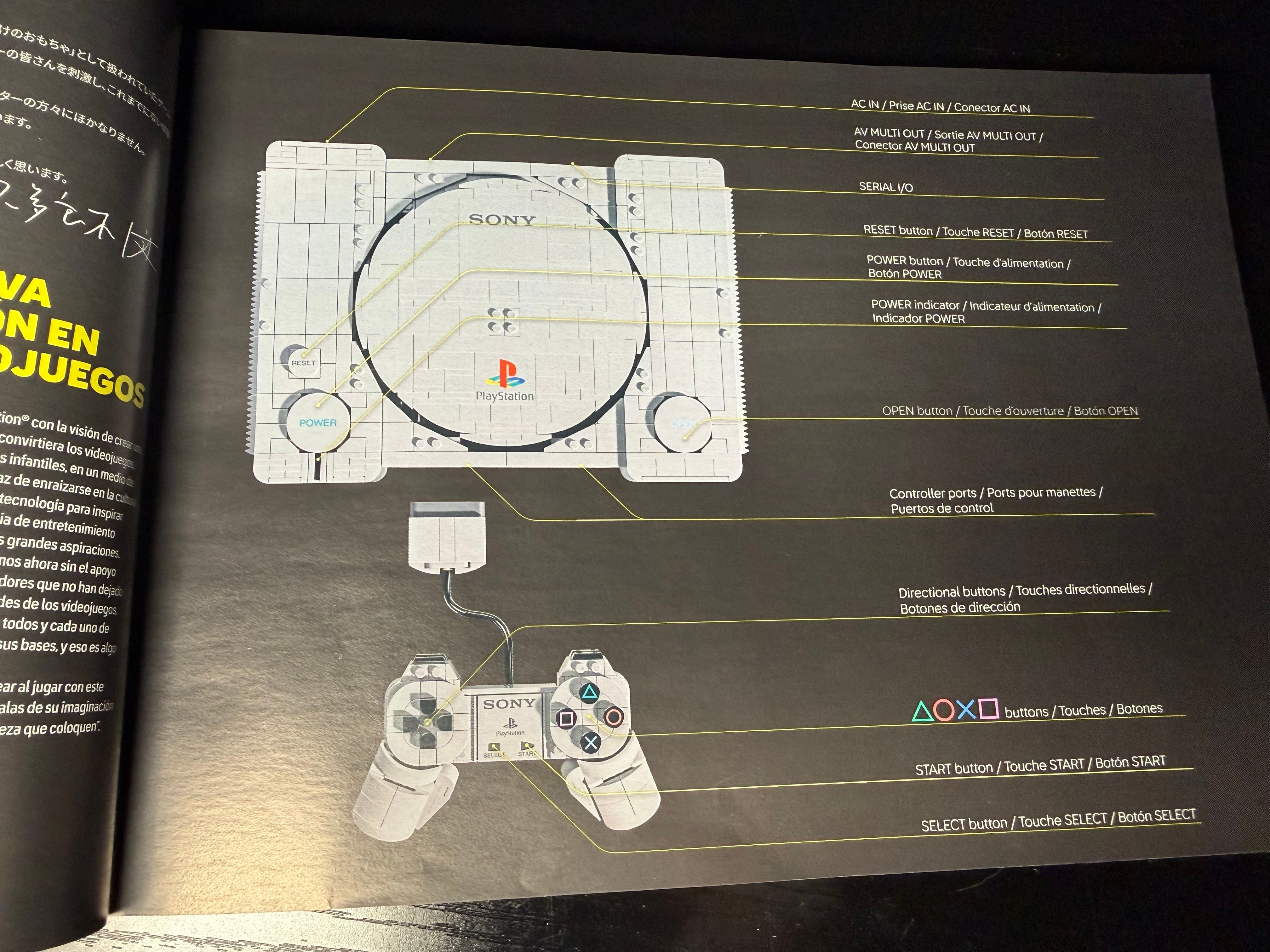 lego playstation - instructions layout