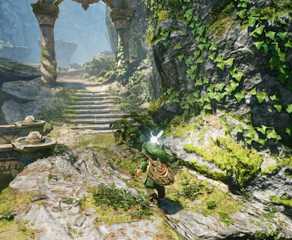 Zelda: Ocarina of Time Buktikan Tak Butuh Open World ala Breath of the Wild untuk Terasa Lebih Luas 11 Link exploring in the Ocarina of Time remake on Switch 2