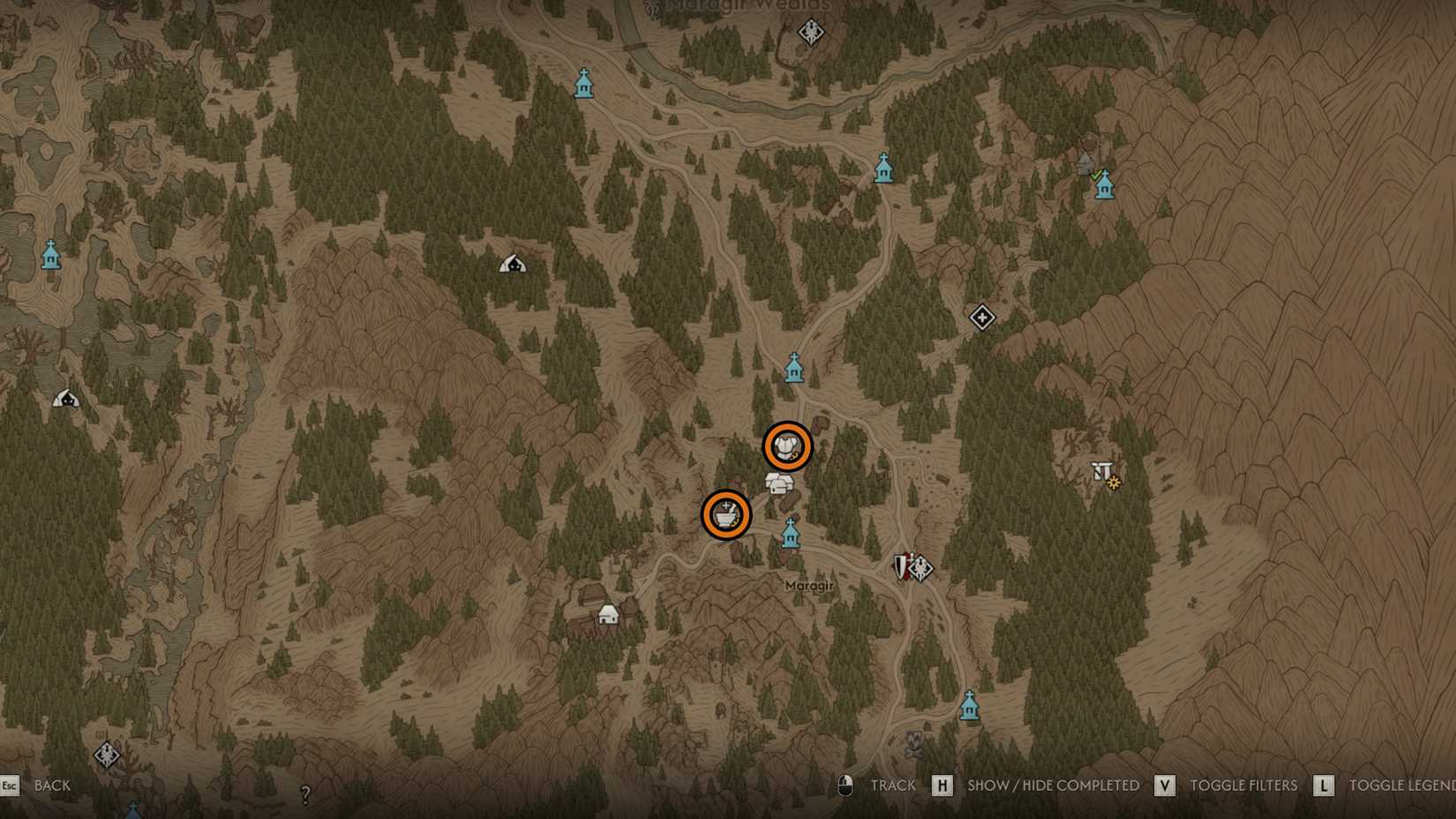 Maragir Merchant Locations in The Blood of Dawnwalker