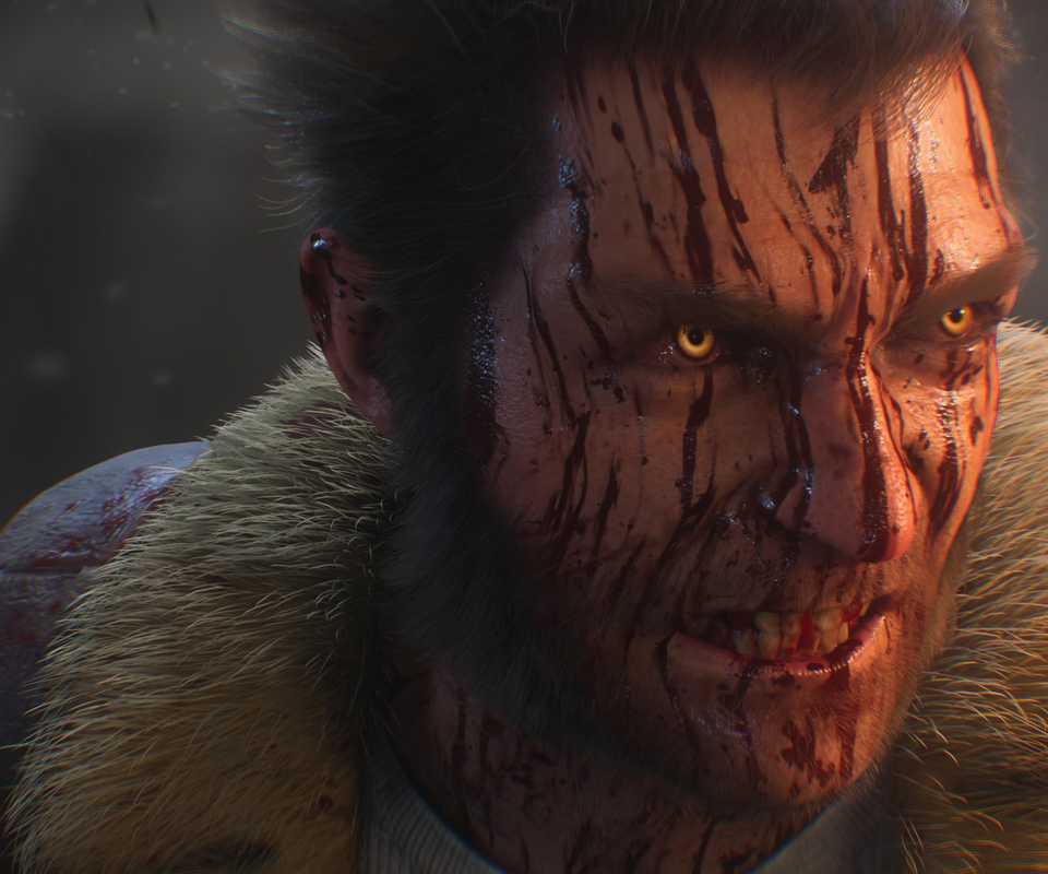 marvels wolverine bloody face