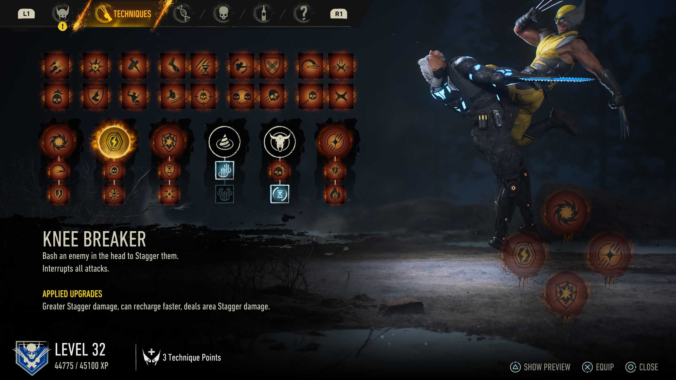 marvels wolverine skill tree