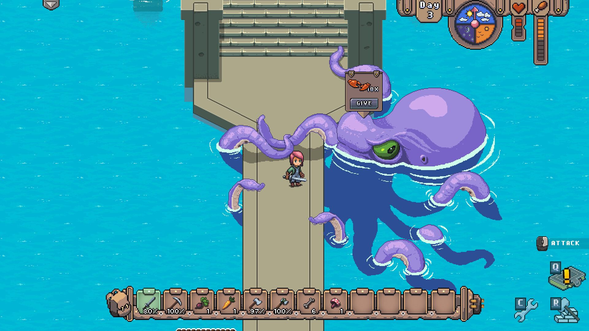 mayday survival island press screenshot 2