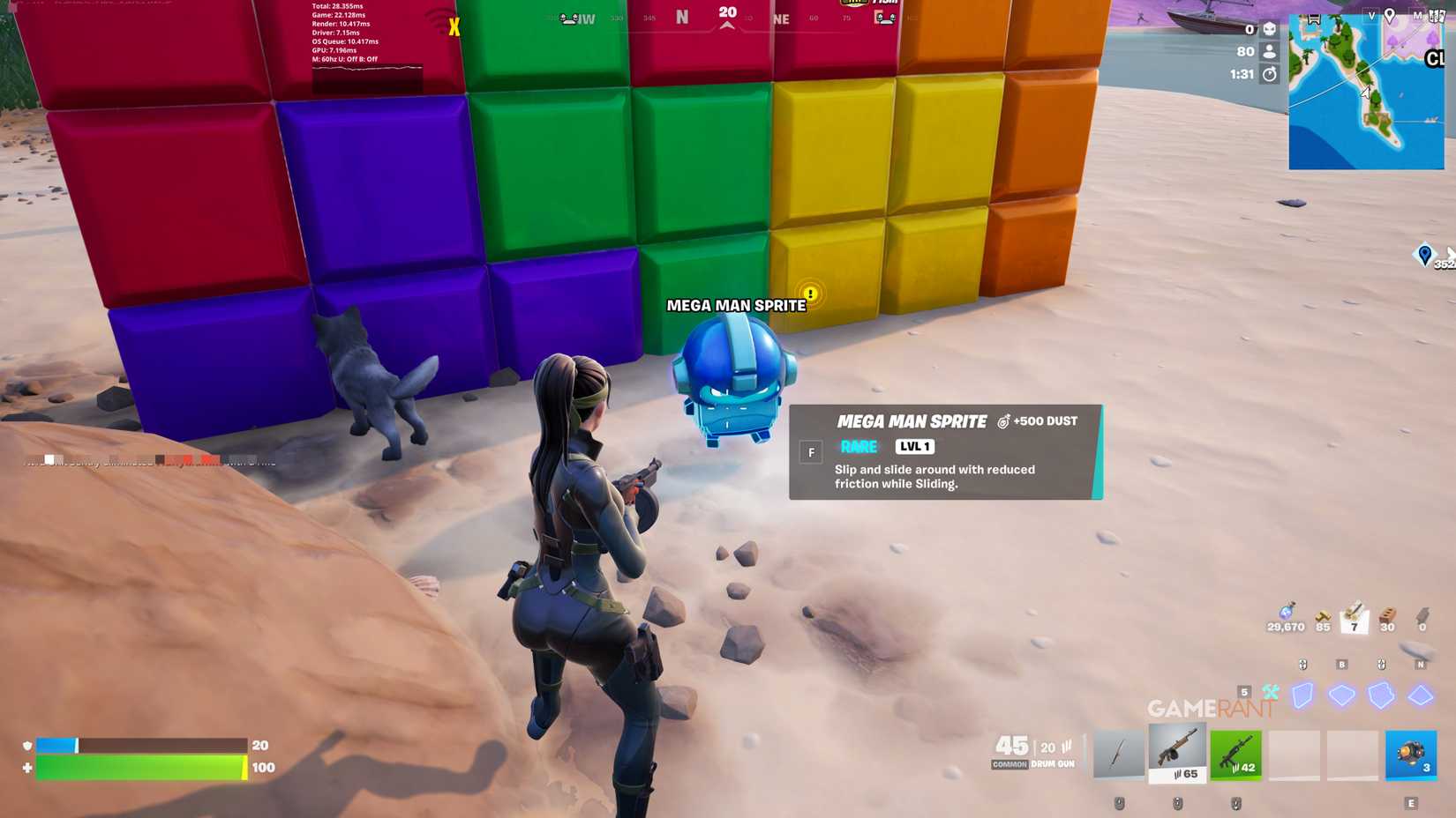 Mega Man Sprite - Fortnite