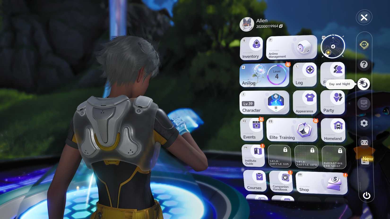 Menu Aniimo PC Night Day Switch