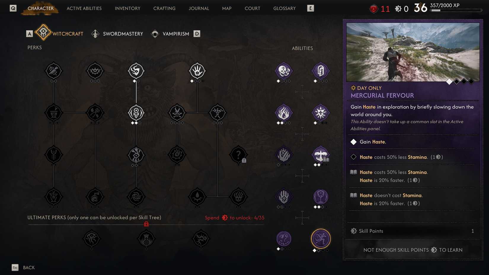 Mercurial Fervour in The Blood of Dawnwalker