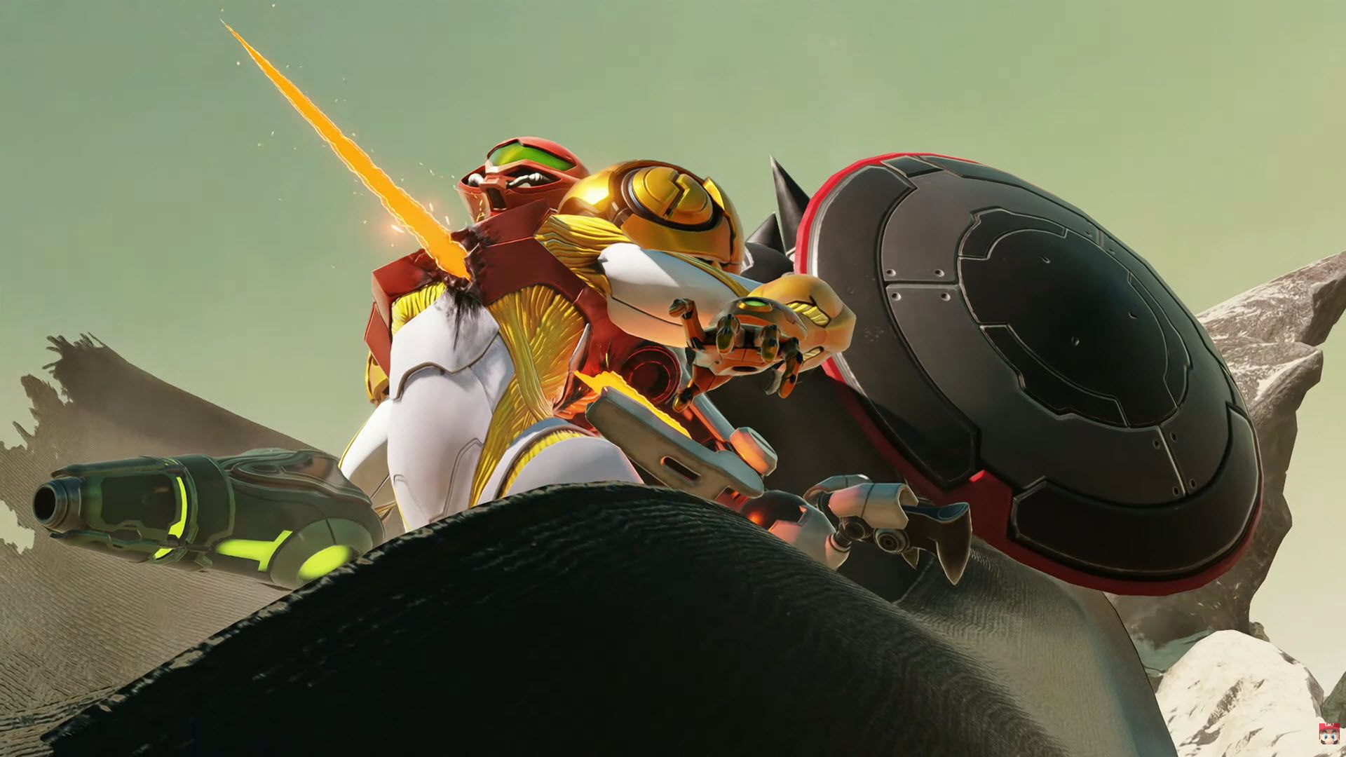 metroid ravenous samus getting stabbed