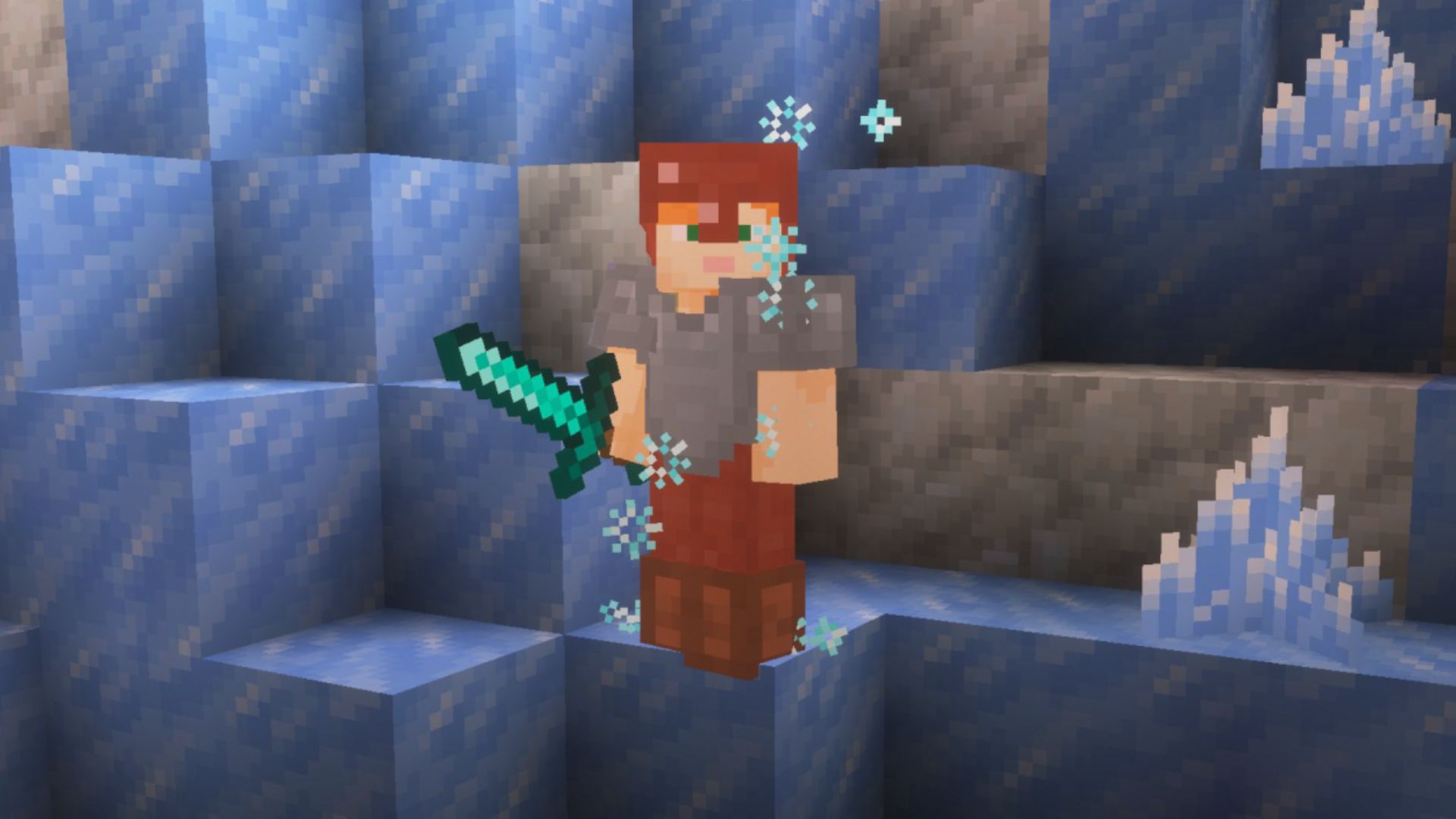 Minecraft Frozen Effect from Ice Cave Game Drop