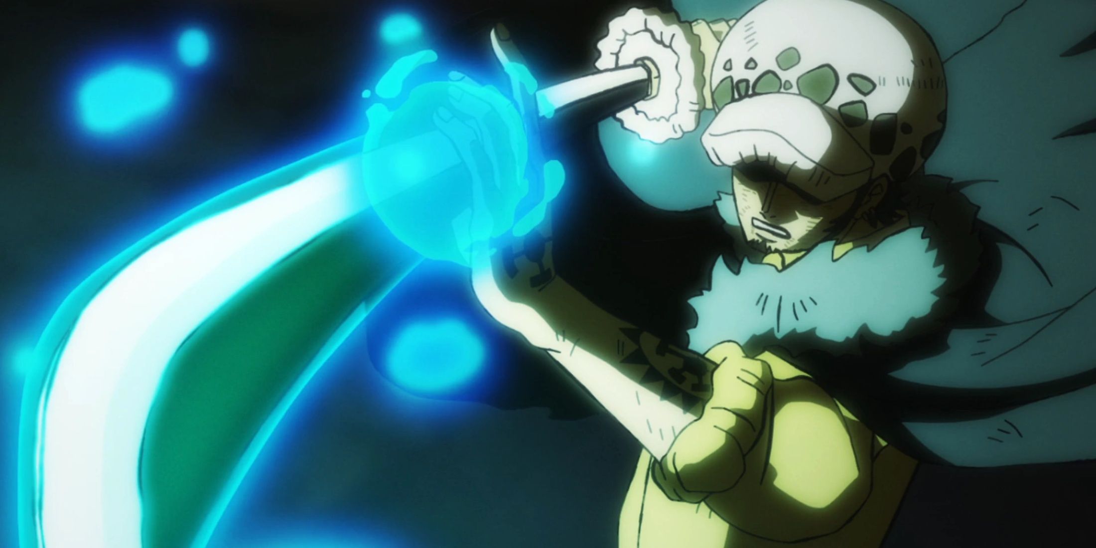Trafalgar D. Water Law uses Anesthesia against Big Mom in One Piece. 