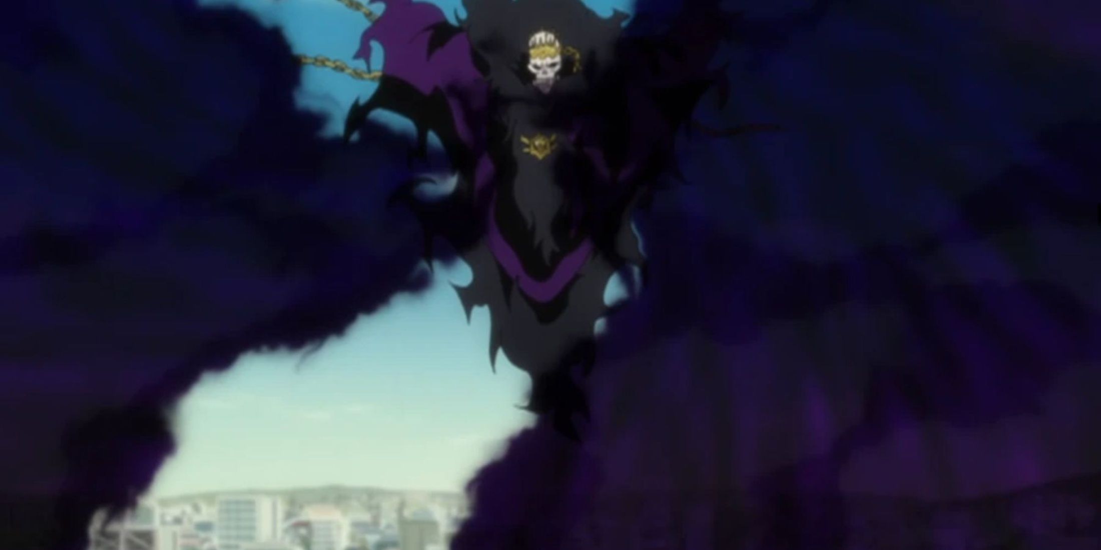Baraggan uses Respira against Sui-Feng in Bleach.