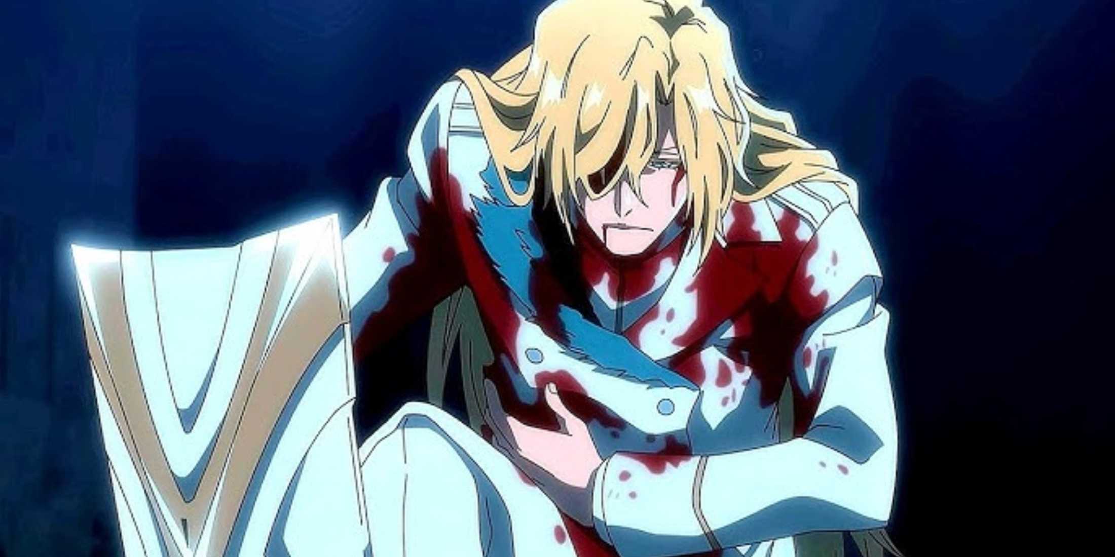 Jugram gets fatally injured by The Antithesis in Bleach: The Thousand-Year Blood War.