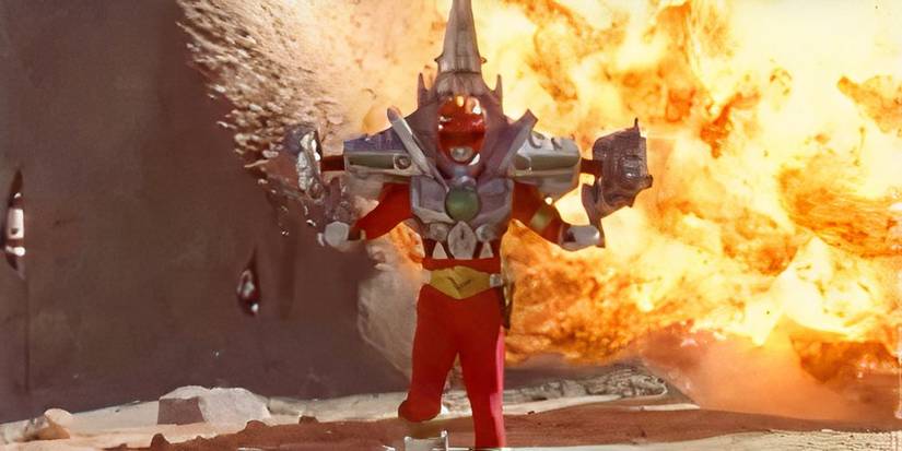 Leo Corbett's Red Ranger Battlizer in Lost Galaxy