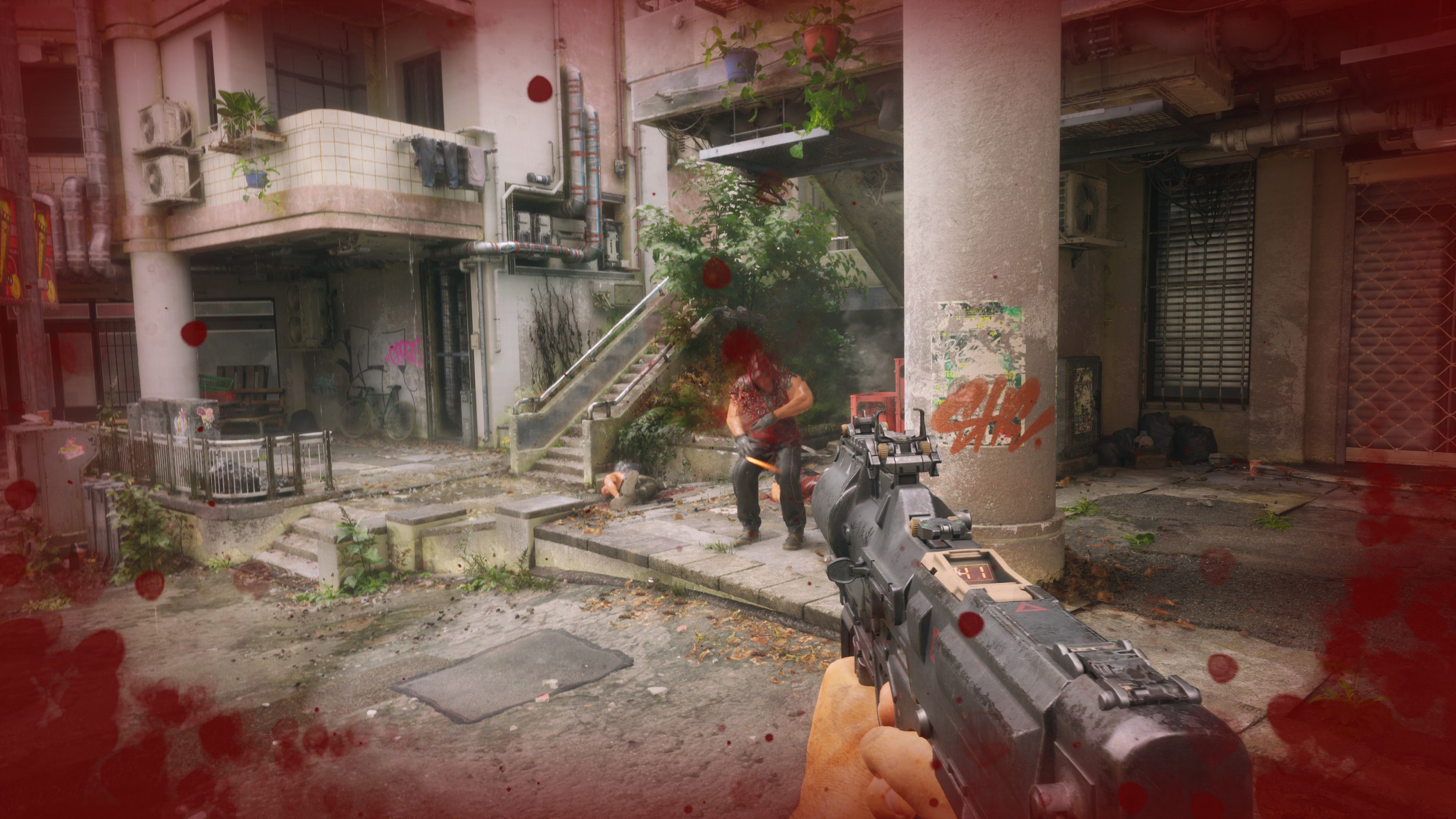No Law first-person shooting gameplay