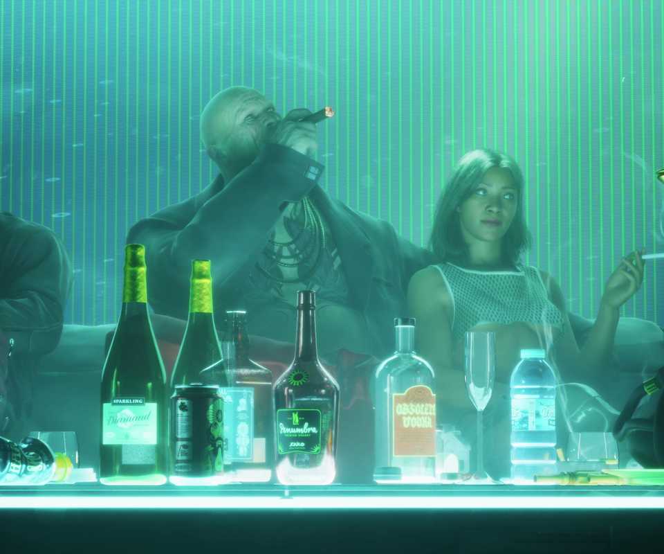 Game FPS Cyberpunk Baru Ini Hidupkan Kembali Ide Terbaik Deus Ex 14 Man drinking at a table with a woman