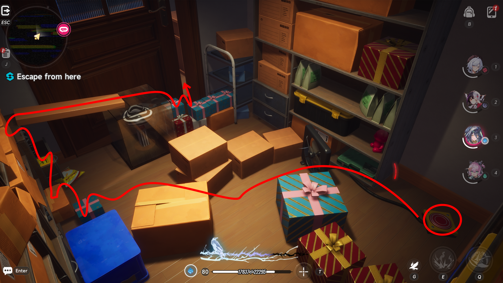 NTE how to enter the living room in Alice's Looking Glass Commission