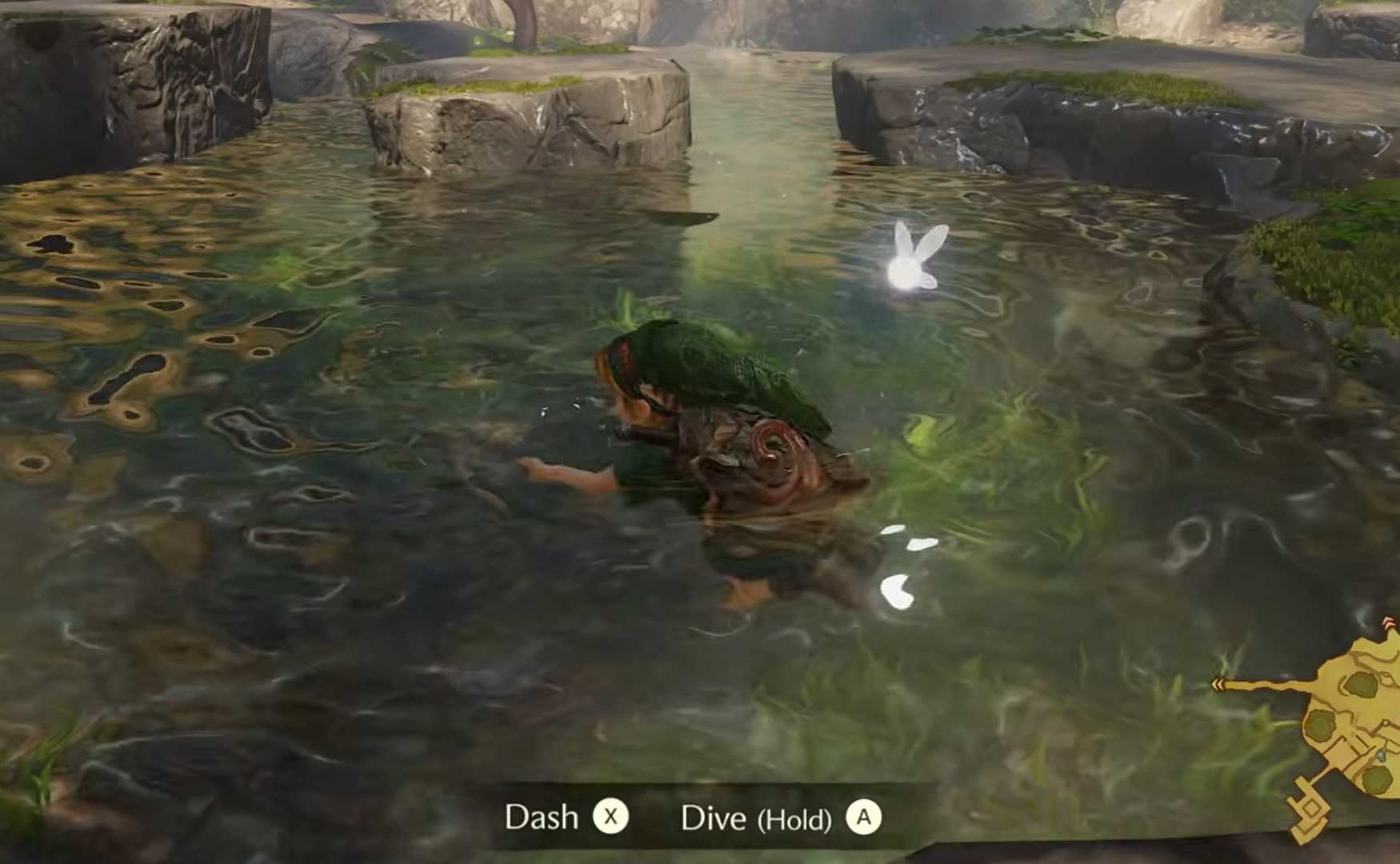 ocarina of time zelda remake link swimming