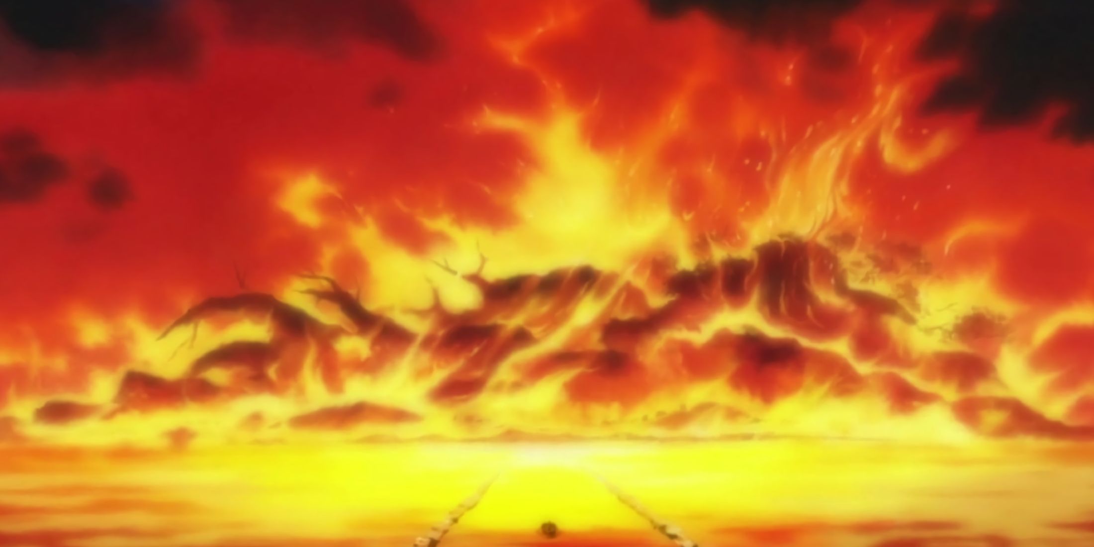 Ohara burning in the anime