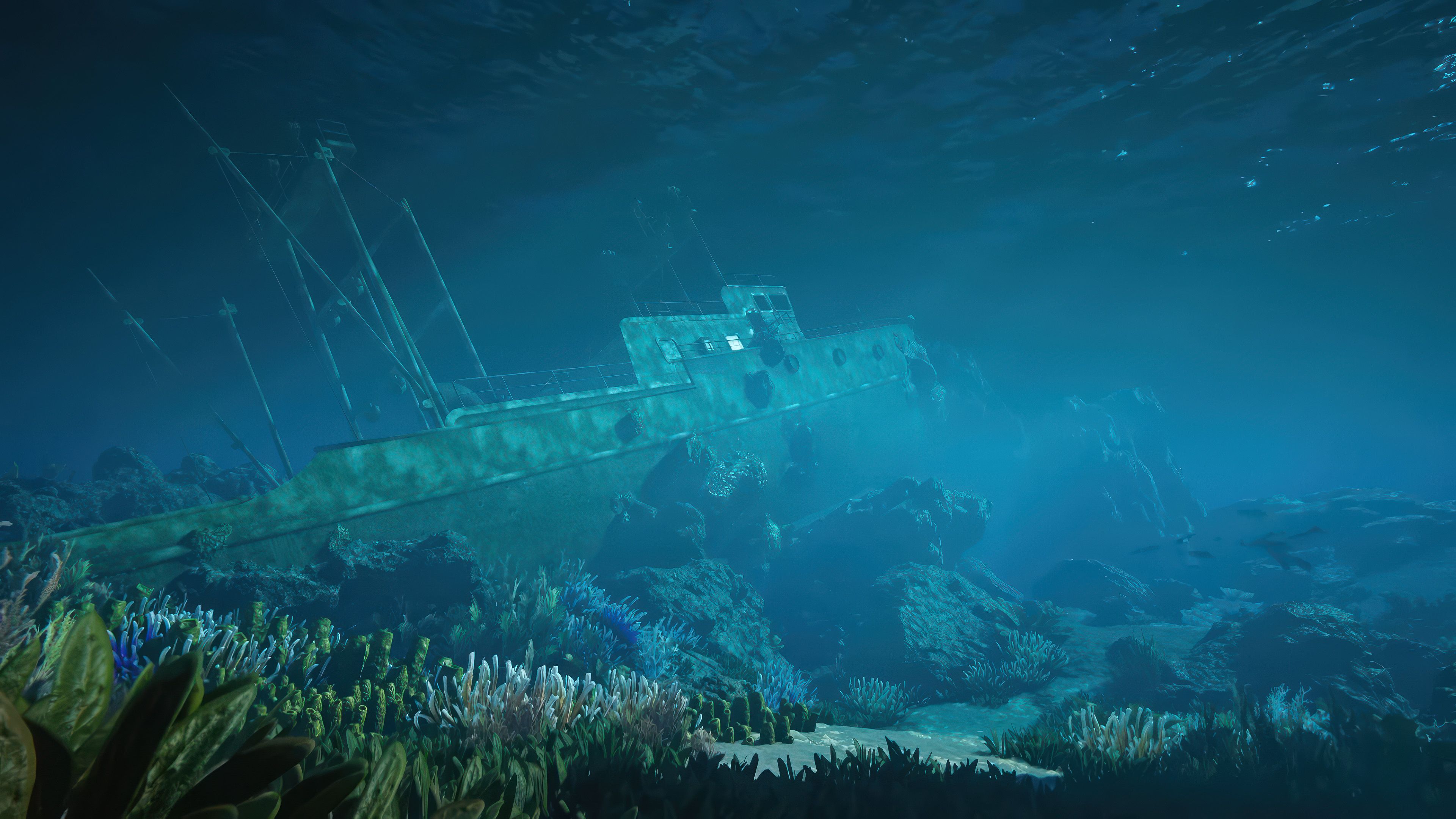 once human isle of abyss shipwreck underwater