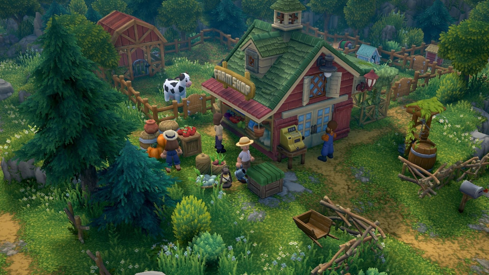 a farm shop in luma island.