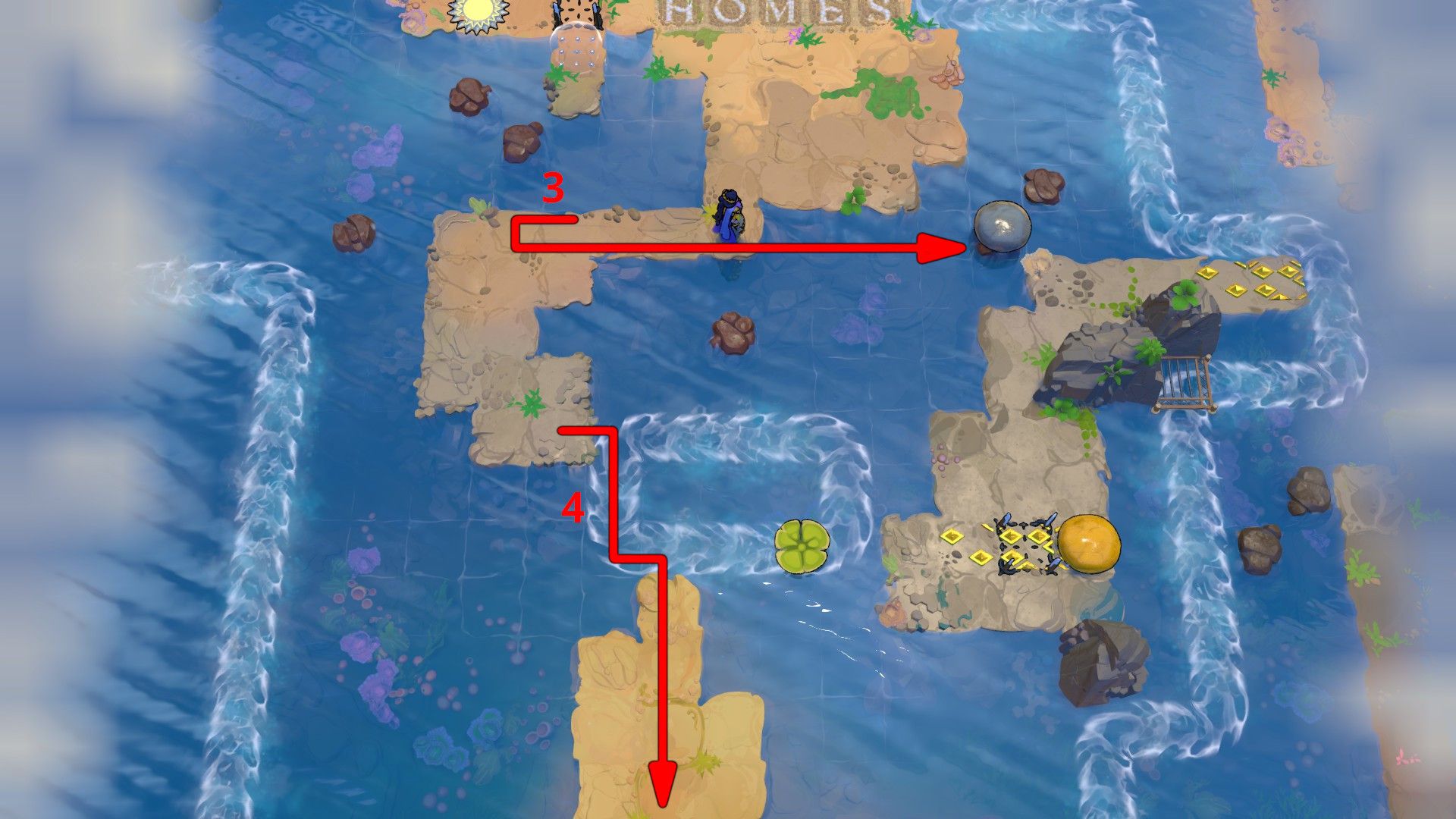 Order of the Sinking Star: Skipping Stones Walkthrough (South World)