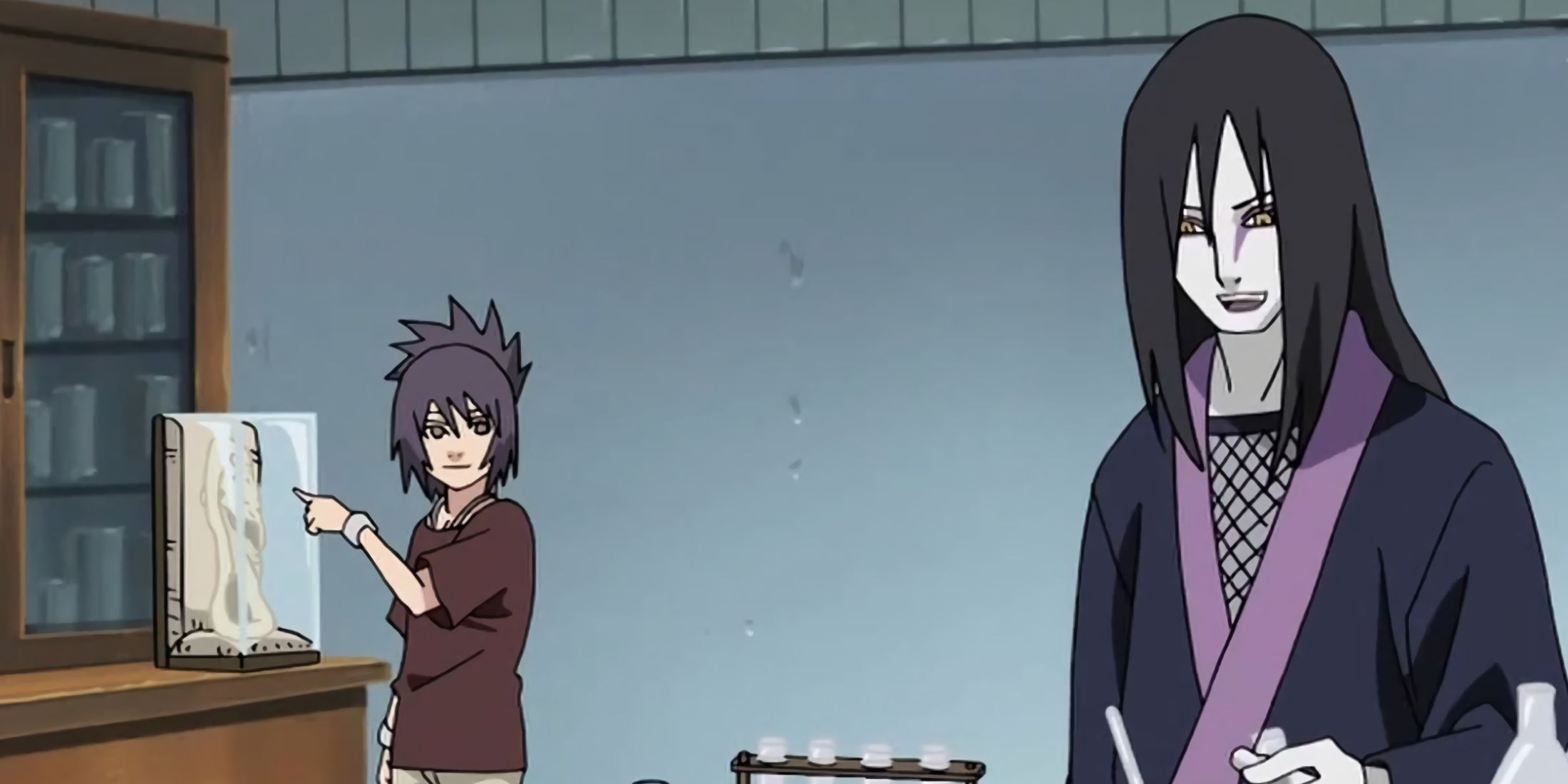Orochimaru teaching Anko