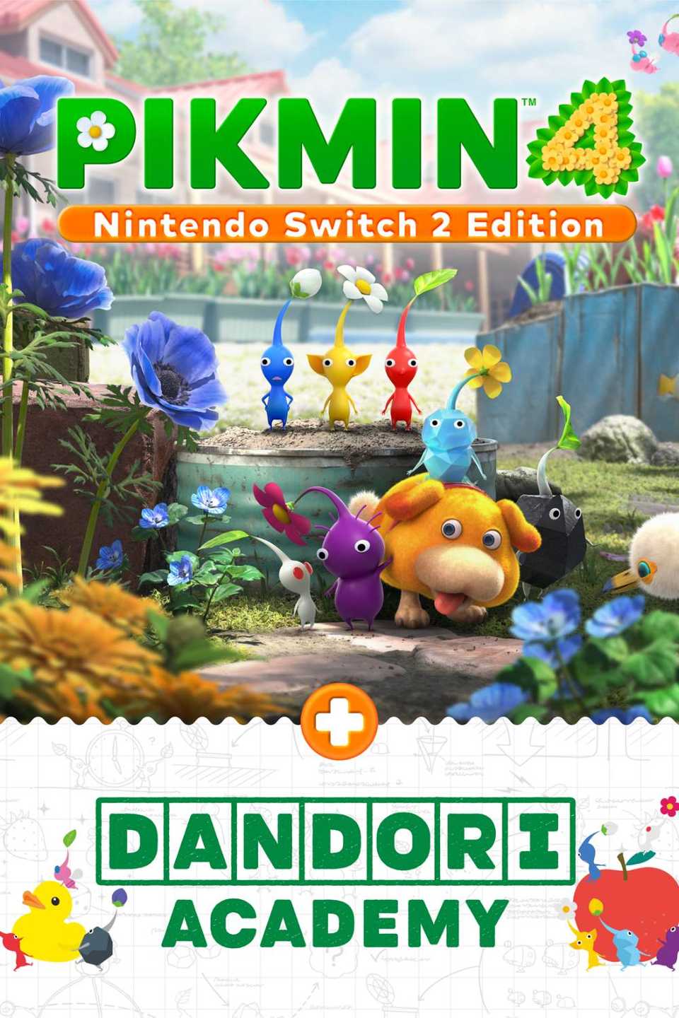 Pikmin 4 - Nintendo Switch 2 Edition + Dandori Academy Tag Page Cover Art