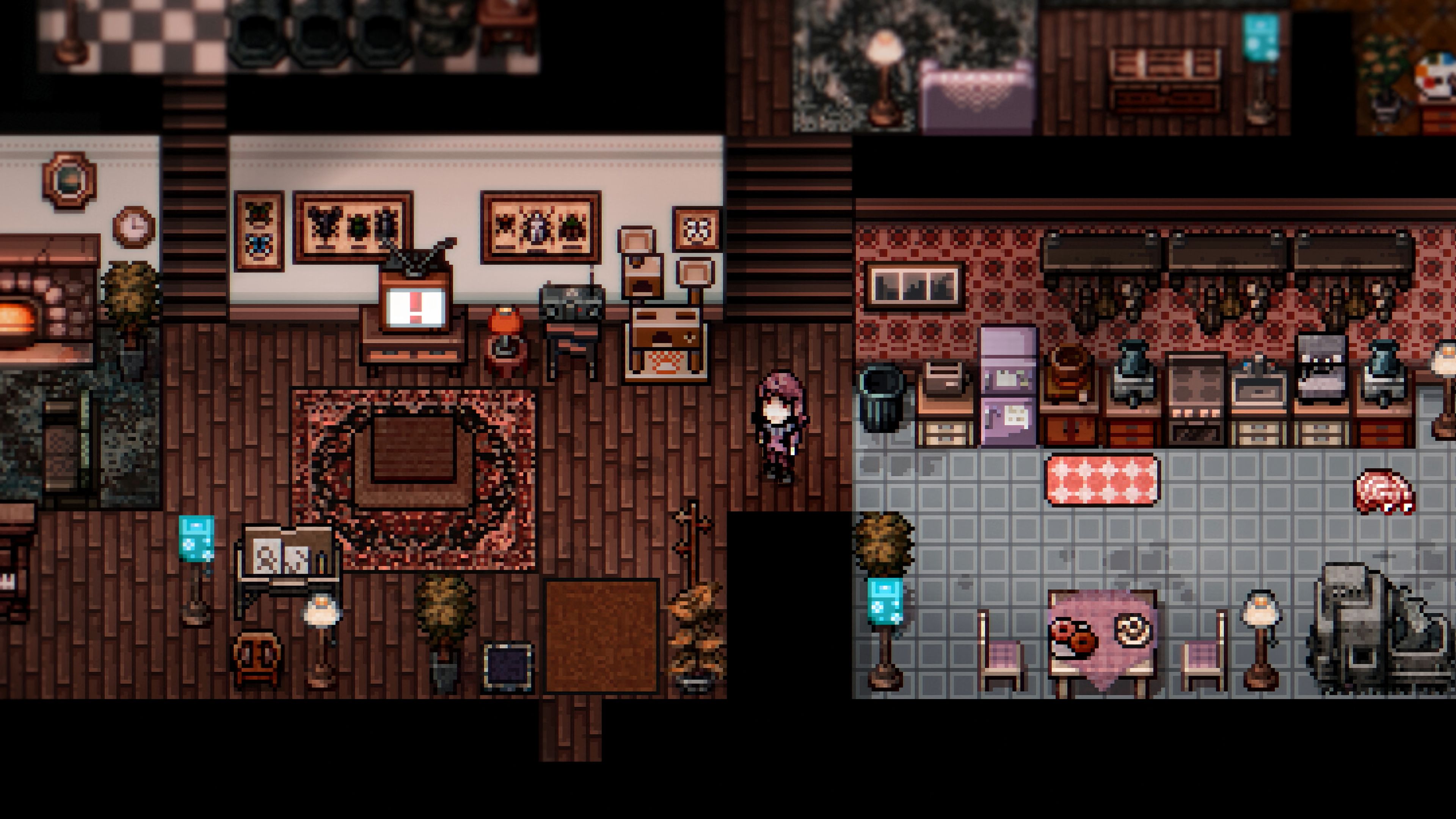 Player character in their house in Welcome to Elderfield
