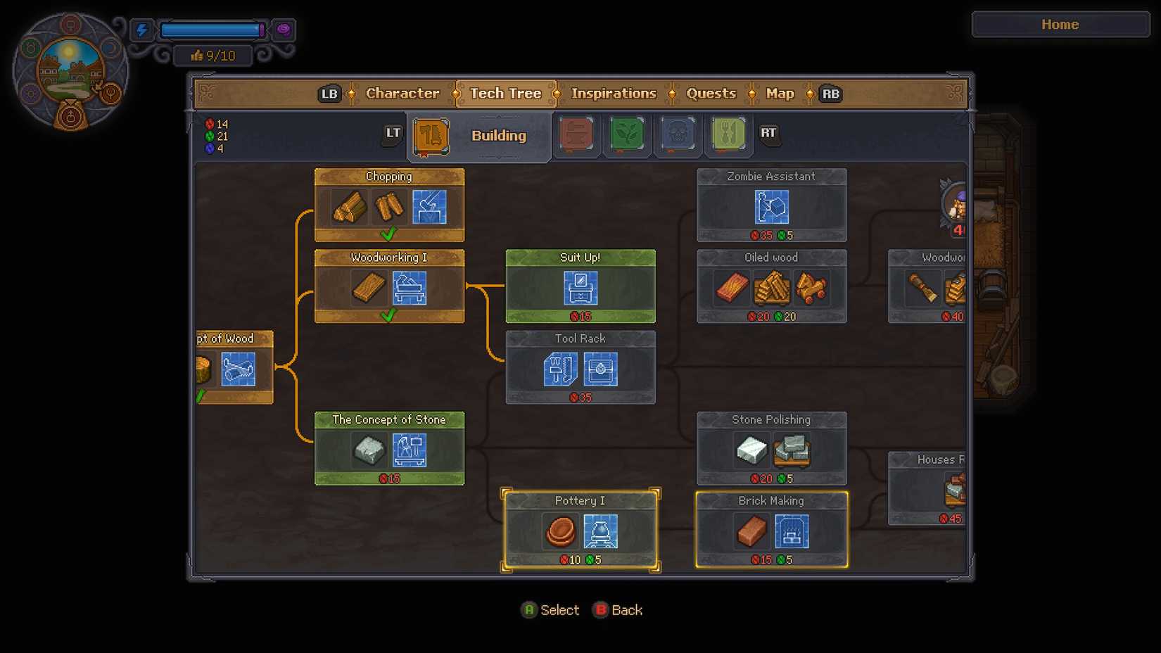 pottery 1 tech tree in graveyard keeper 2