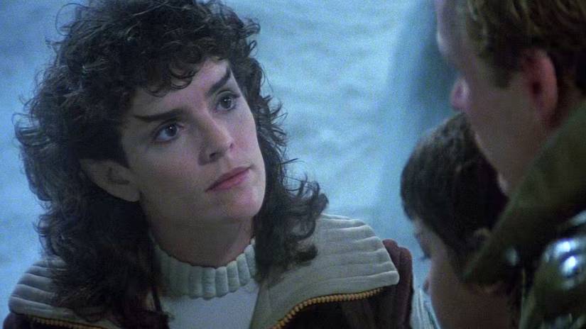 Saavik in an icy environment in Star Trek III