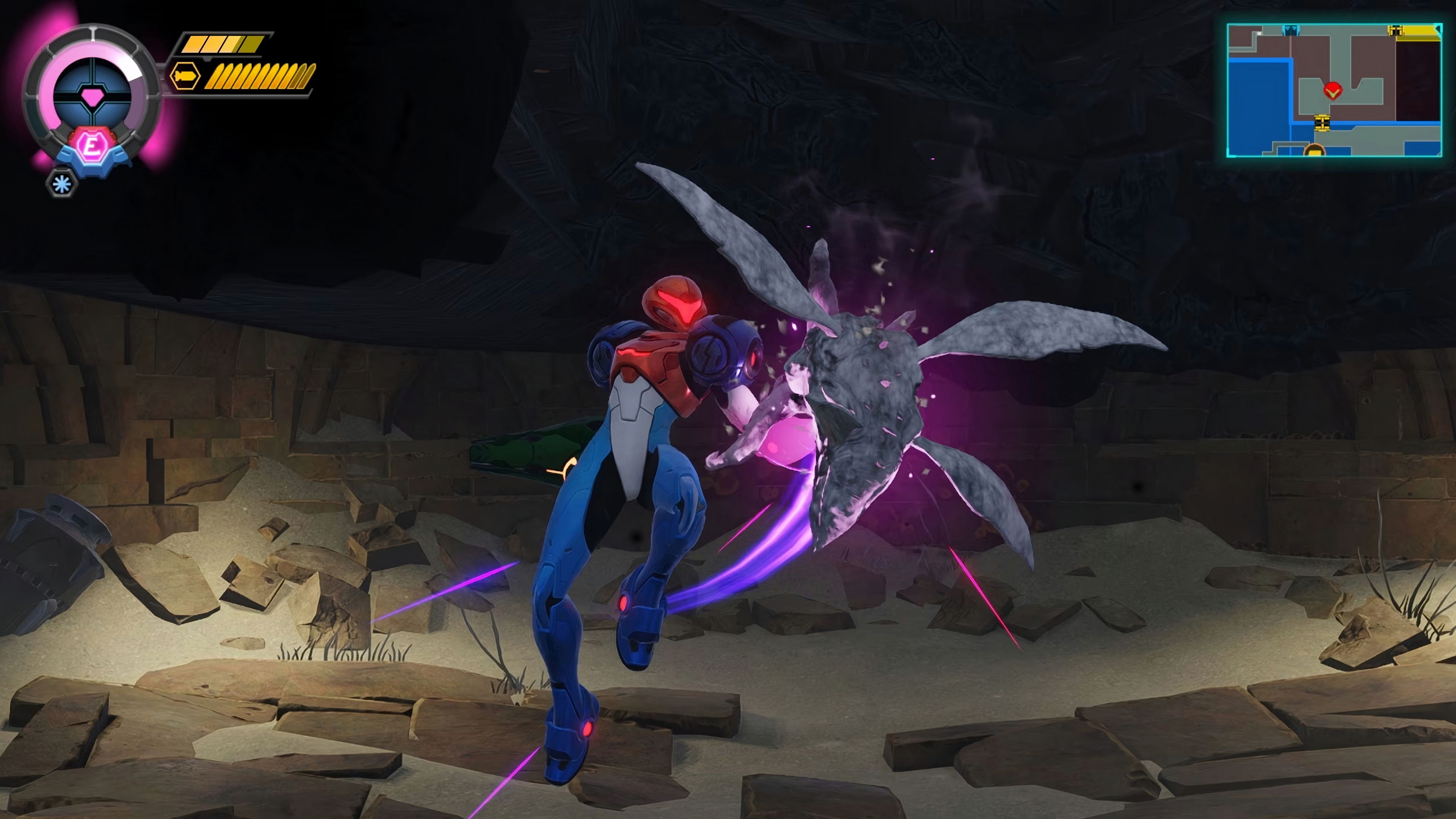 Samus using an ability in Metroid Ravenous