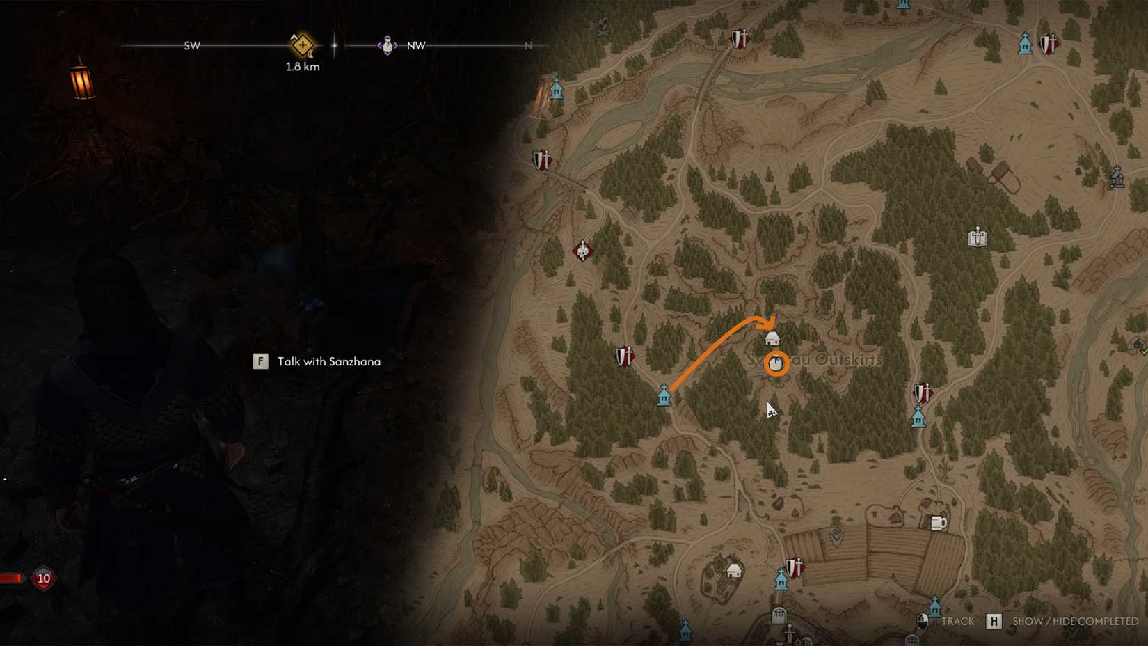 Sanzhana Merchant Location In The Blood of Dawnwalker-1