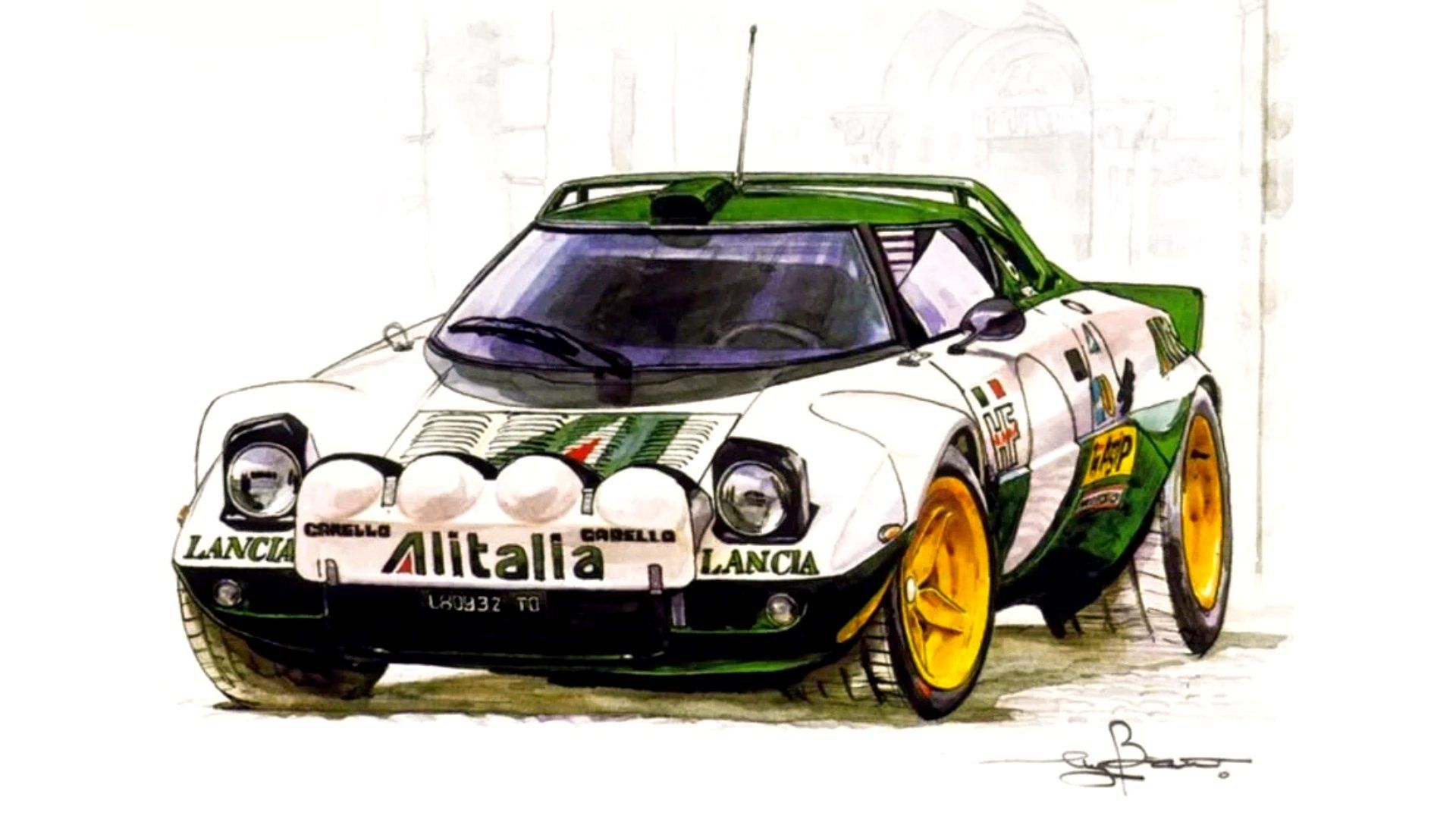 sega rally 2 official concept art.