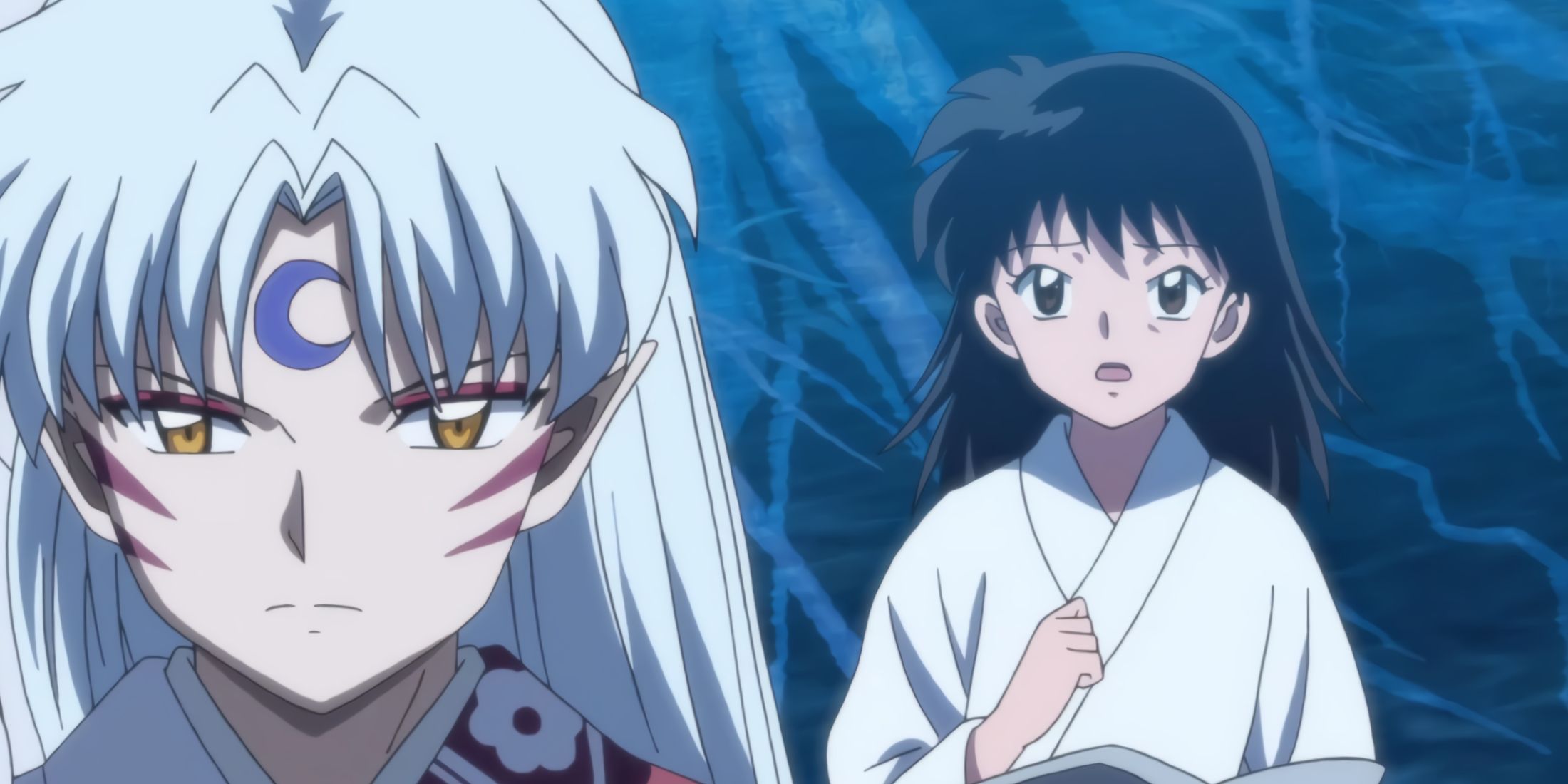 Sesshomaru with an adult Rin