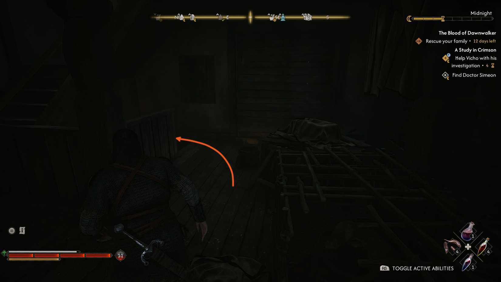 Simeon warehouse in The Blood of Dawnwalker