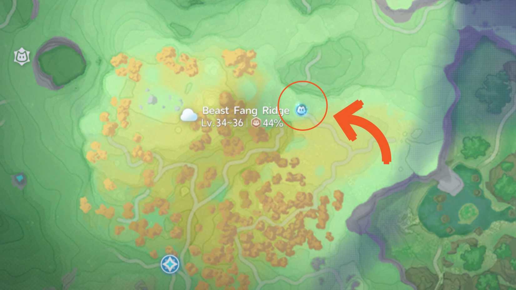special aniimo symbol on map