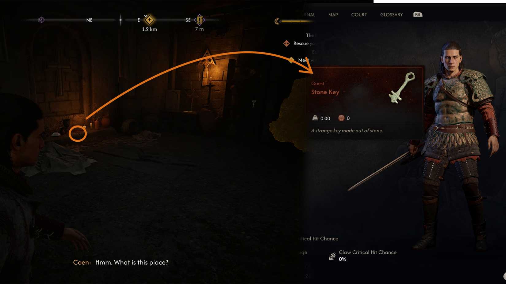 Stone Key Location In The Blood Of Dawnwalker 2