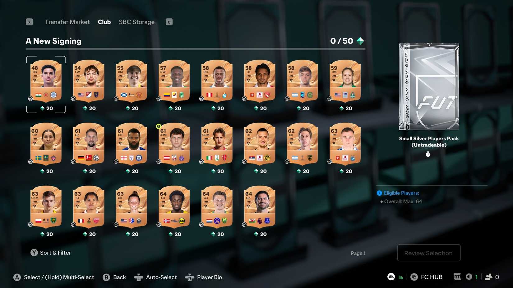 Streamlined SBC 1 - FC 27