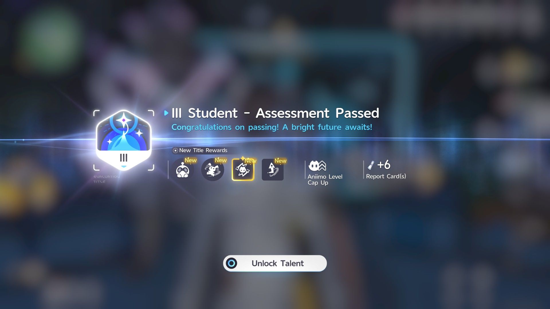 Student Level 3 Increases level Cap in Aniimo