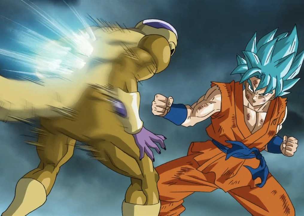 Dragon Ball: 5 Serangan Terkuat Goku yang Hanya Digunakan Sekali dan Peringkatnya 18 Super Saiyan Blue Goku vs Golden Frieza