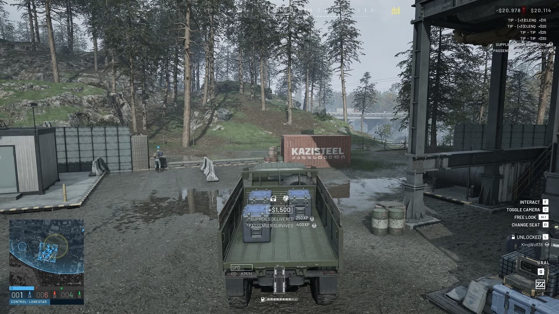 wardogs military truck delivers supplies