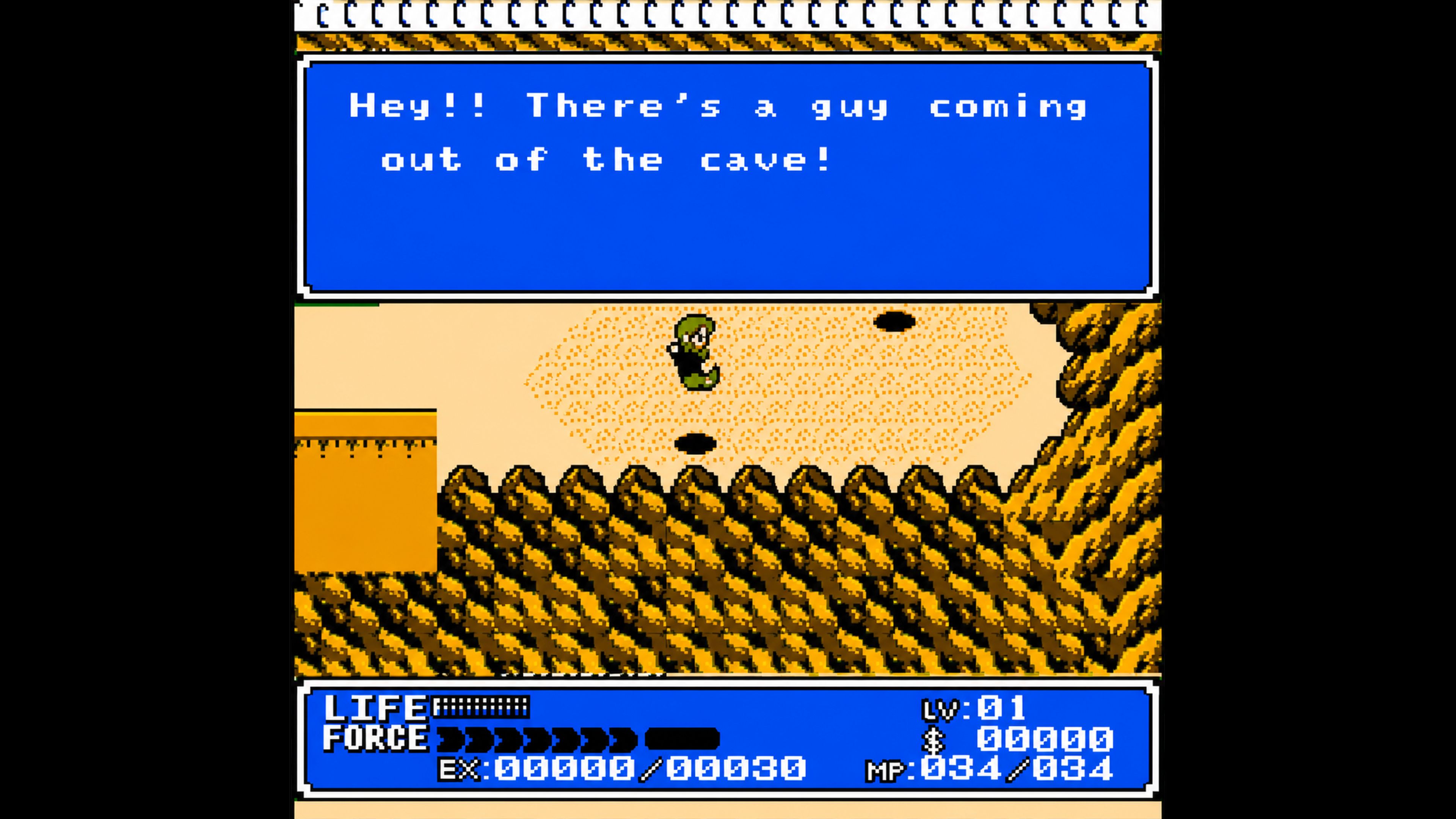 Surprised villager in Crystalis NES