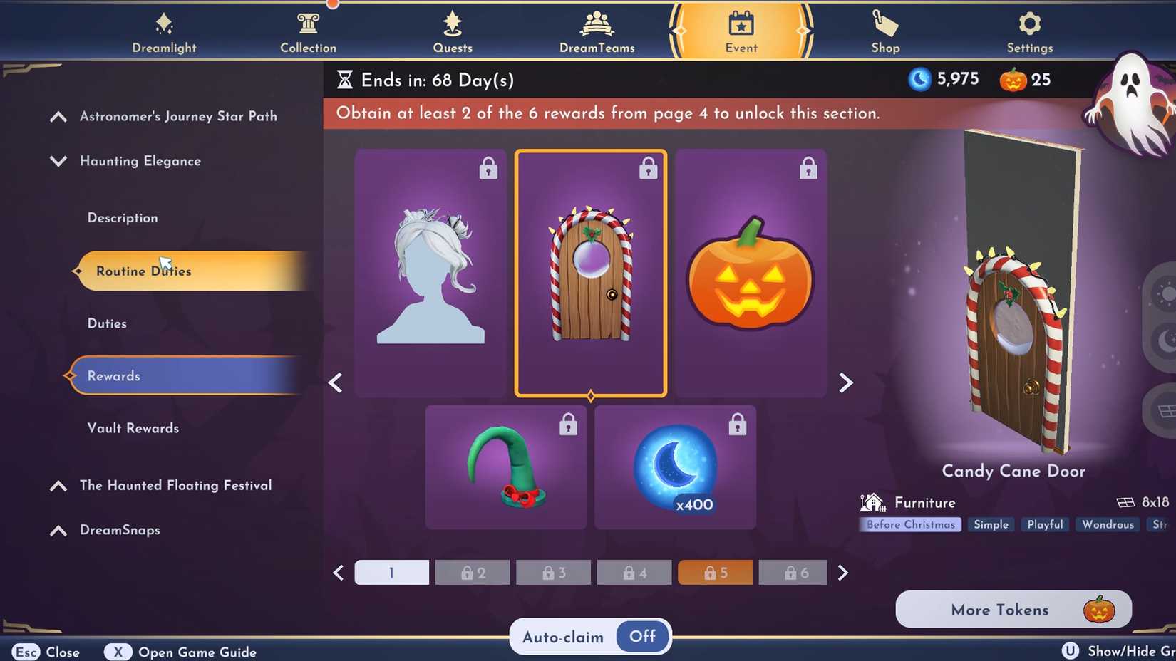 take a photo of the Pumpkin King Door 1 in DDV