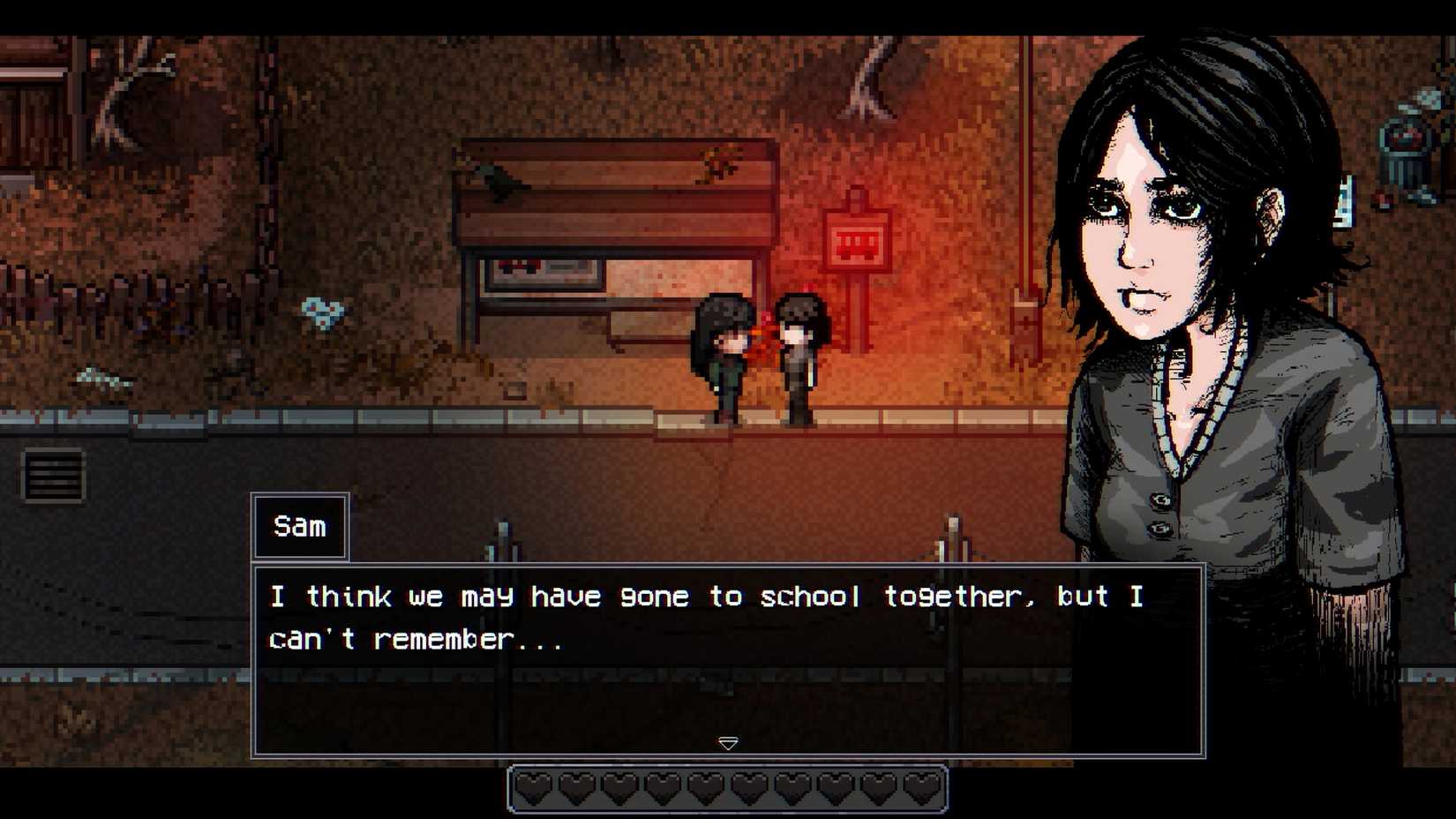 Talking to Sam in Welcome to Elderfield