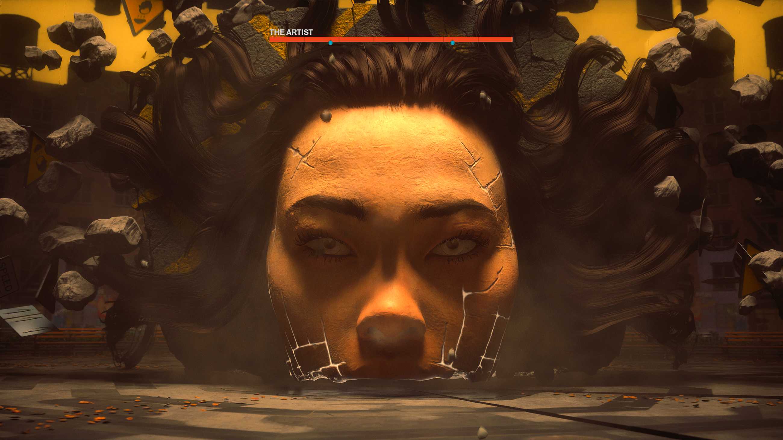 The Artist boss fight in Control Resonant